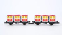 Roco H0 46997 Behältertragewagen (013 974, Rei "Von Haus zu Haus") DB