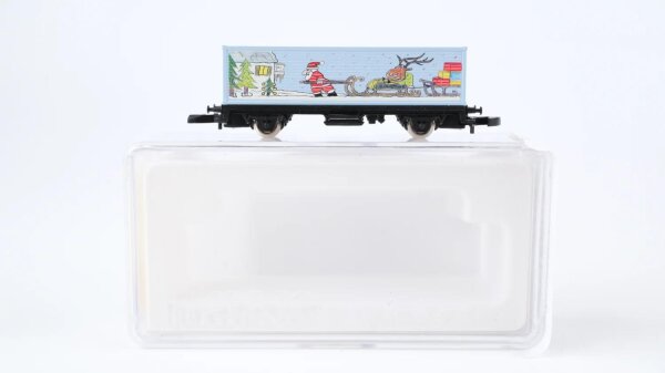 Märklin Z 80510 Güterwagen Behälter-Tragwagen (Weihnachten 2000)