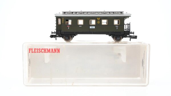 Fleischmann N 8766K Personenw. 3. Kl m. Traglastenabteil CCitr pr05a DRG