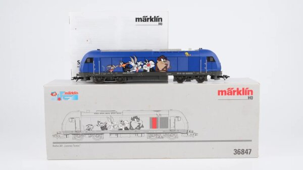 Märklin H0 36847 Diesellokomotive Reihe 201 "Looney Tunes" ER 20 der DB AG Wechselstrom Digital fx