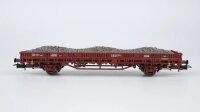 Rivarossi H0 HR6305 Flachwagen mit Schotter 21 80 336 0 004-9 DB