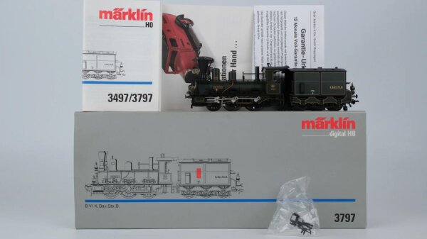 Märklin H0 3797 Dampflok Murnau Reihe B VI K.Bay.Sts.B. Wechselstrom Digital