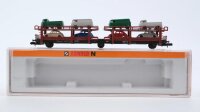 Arnold N 4990 Autotransportwagen, Ladung: 8 VW Offehs 68 DB