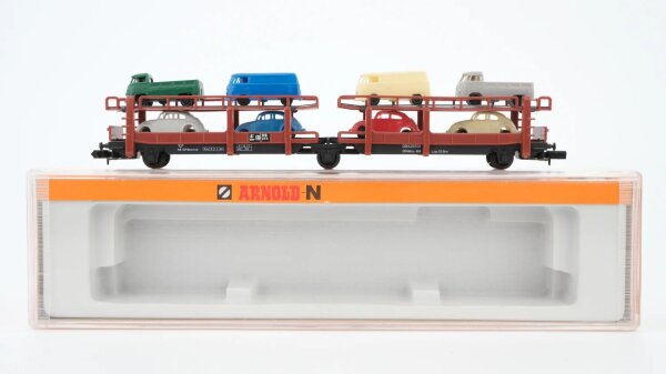 Arnold N 4990 Autotransportwagen, Ladung: 8 VW Offehs 68 DB
