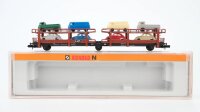 Arnold N 4990 Autotransportwagen, Ladung: 8 VW Offehs 68 DB