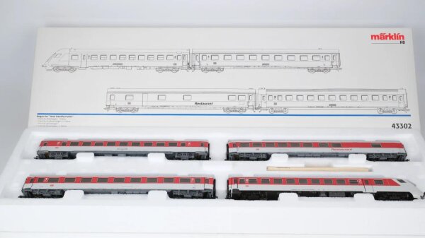 Märklin H0 43302 Wagen-Set Neue InterCity-Farben DB Wechselstrom