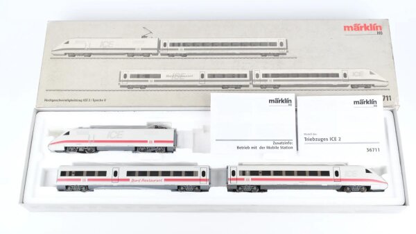 Märklin H0 36711 Hochgeschwindigkeitszug ICE 2 - InterCityExpress BR 402 DB Wechselstrom Digital Sound fx