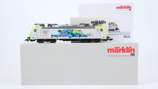 Märklin H0 36634 E-Lok BR 185 578-2 CAPTRAIN HPA Wechselstrom Digital Sound Mfx
