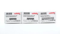 Märklin H0 47349 Schiebewandwagen Set gealtert DB Transwaggon
