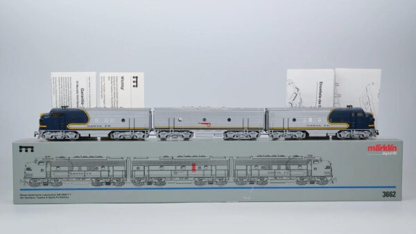 Märklin H0 3662 US-Diesellok Typ EMD F 7 der AT & SF Wechselstrom Digital (Vermutlich Verharzt)