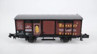 Minitrix N 13645 Gedeckter Güterwagen Bananen Gm...