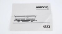 Märklin H0 4833 Schiebewand-/Schiebedachwagen (Zuckermühle Rupperswil AG) Tbis der SBB