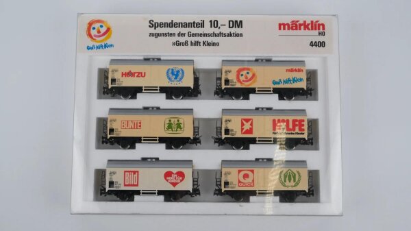 Märklin H0 4400 Güterwagen-Set Kühlwagen "Groß hilft Klein" DB