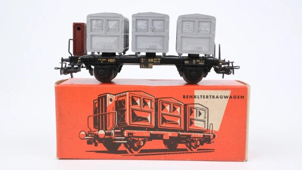 Märklin H0 4614 Behälter-Tragwagen (Containerwagen)  BTs 50 der DB