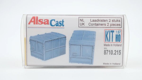 AlsaCast H0 8710.215 Containers 2 Stück