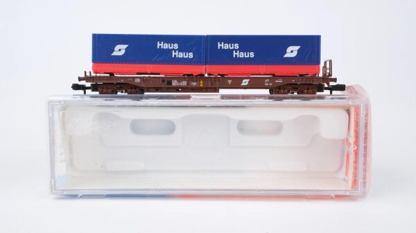 Roco N 25211 Taschenwagen Sdgkkmss Haus Haus ÖBB