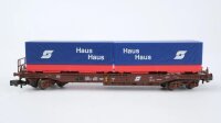 Roco N 25211 Taschenwagen Sdgkkmss Haus Haus ÖBB