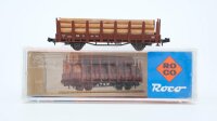 Roco N 25025 Rungenwagen mit Rundhölzern DB