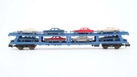 Fleischmann N 8291K Autotransportwagen mit Auto-Ladung DB