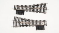 Permot H0 399/28 Handweichen links/rechts mit Laterne...