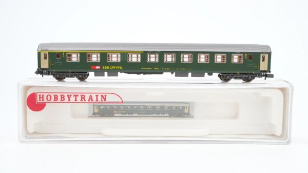 Hobbytrain N 20002 Abteilwagen 1./2. Kl neue Beschriftung ABm SBB