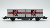 Märklin H0 4668 Behälter-Tragwagen (Containerwagen, SeaLand) Typ Berlin der DB