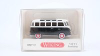 Wiking H0 031703 VW T1 Sambabus schwarz-weiß-rot