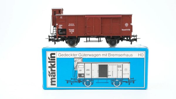Märklin H0 4695 Gedeckter Güterwagen mit Bremserhaus  G 10 der DRG