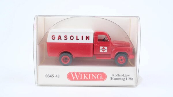 Wiking H0 034548 Hanomag L28 Koffer-LKW Gasolin