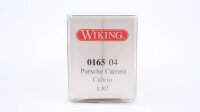 Wiking H0 016504 Porsche Carrera Cabrio gelb-schwarz