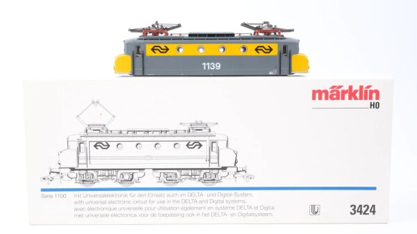 Märklin H0 Gehäuse für 3424 E-Lok 1139 NS mit Pantographen und Lichtleiter