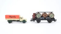 Märklin H0 48008 Weinfasswagen mit Bremserhaus und LKW (Museumswagen 2008)