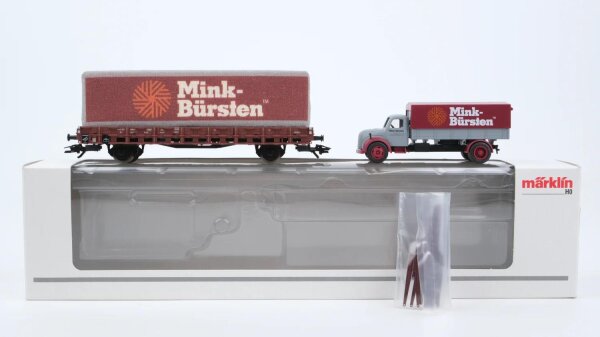 Märklin H0 48112 Museumswagen 2012 + Magirus LKW "Mink-Bürsten" DB