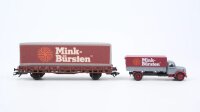 Märklin H0 48112 Museumswagen 2012 + Magirus LKW "Mink-Bürsten" DB