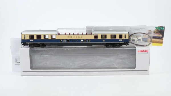 Märklin H0 43880 Reisezugwagen (10 551 Kar, Aussichtswagen Rheingold) AD4üm