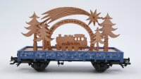 Märklin H0 48409 Niederbordwagen FROHE WEIHNACHTEN...