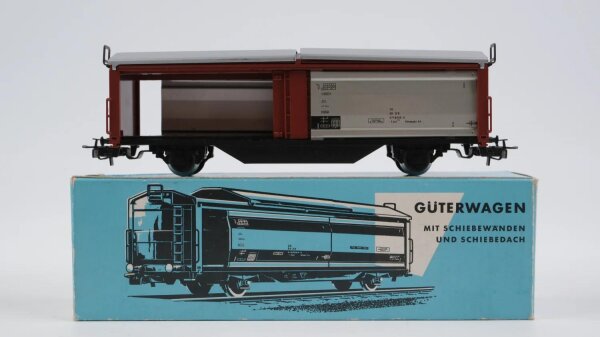 Märklin H0 4633 Güterwagen mit Schiebewänden und Schiebedach DB