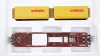 Märklin H0 47442 Taschenwagen mit 2 Wechselaufbauten DB