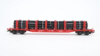 Märklin H0 47717 Rungenwagen mit MANNESMANN-Rohren  Snps 719 der DB AG