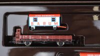 Märklin Z 8664 Niederbordwagen-Set Zirkuswagen "Barum" DB