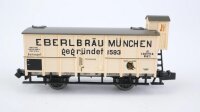 Minitrix N 15954 Gedeckter Güterwagen Eberlbräu...