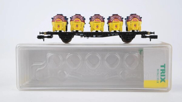 Minitrix N 15957 Behältertragwagen Roßberg Bauern-Spätzle Lbgjs 598 DB