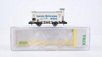 Minitrix N 15359 Gedeckter Güterwagen Bayerische...