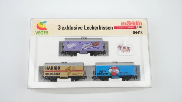 Märklin H0 84418 Güterwagen-Set "3 exklusive Leckerbissen"