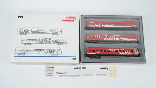 Märklin H0 4393 Wagen-Set S-Bahn Coca Cola DB Wechselstrom
