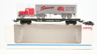 Märklin H0 4865 Flachwagen mit Lkw (Flat Car)  Wagen...