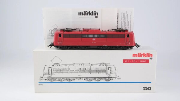 Märklin H0 3343 E-Lok BR 151 021-3 DB Wechselstrom vermutlich verharzt