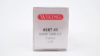 Wiking H0 018749 BMW 1600 GT Cabrio hellblau