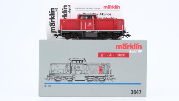 Märklin H0 3647 Diesellok BR 212 242-2 DB Wechselstrom Digital (Vermutlich Verharzt)