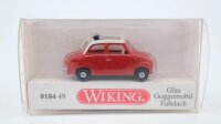 Wiking H0 018449 Glas Goggomobil Faltdach rot-weiß